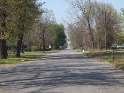 Road in edge of KS 66